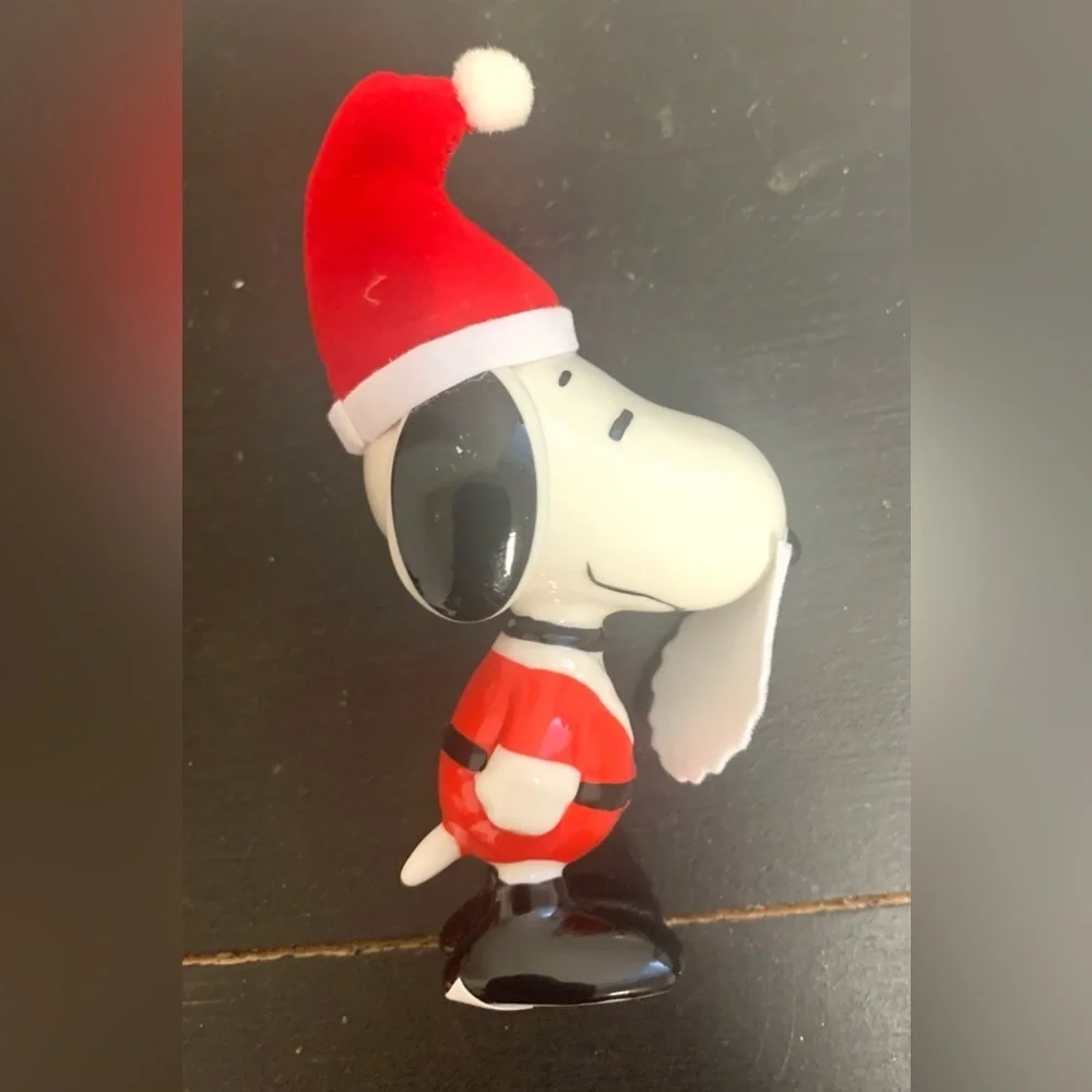 Department 56 Peanuts Santa Christmas Ornament - Red and White Vintage Snoopy